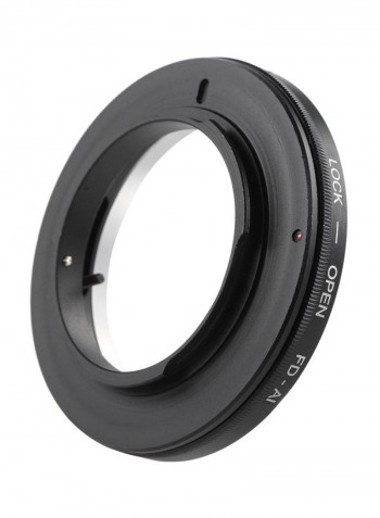 Electronic Lens Mount Adapter Ring For DSLR Lens Black