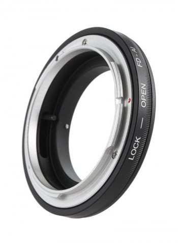 Electronic Lens Mount Adapter Ring For DSLR Lens Black