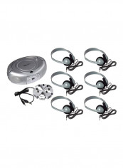 6-Station AM/FM Listening Center With Wired On-Ear Headphones WNC/30/HA2 Silver/Black reviews 6-Station AM/FM Listening Center With Wired On-Ear Headphones WNC/30/HA2 Silver/Black