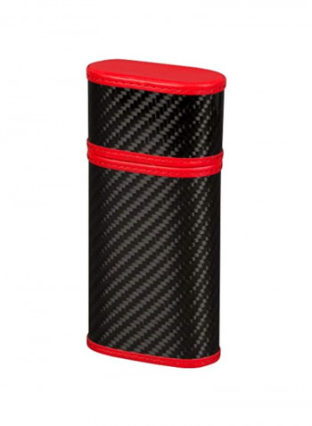 Fiber Cigarette Case Black/Red