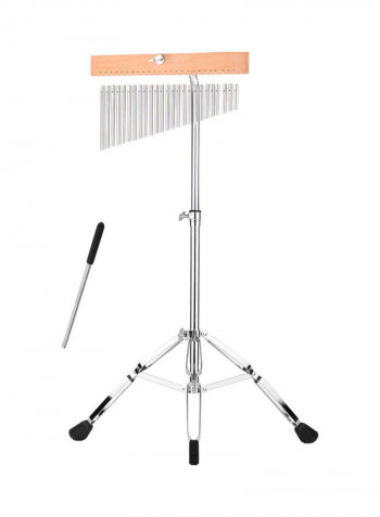 25-Bells Wind Chimes With Adjustable Mounting Stand And Stick