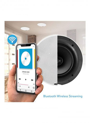 Bluetooth Ceiling/Wall Speaker Kit 5.25inch White/Black