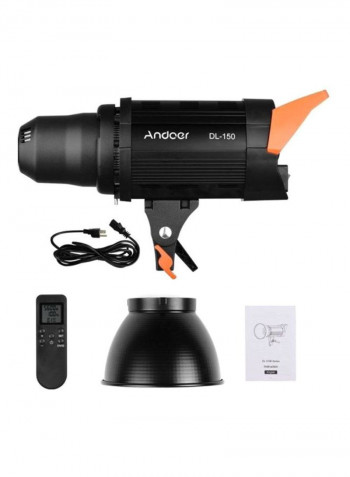 Focus Light  Daylight Dimmable Bowens Mount With Remote Control 39.2x24x13.5cm Black/White