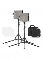LED Photography Light With Light Stand Black/White/Grey