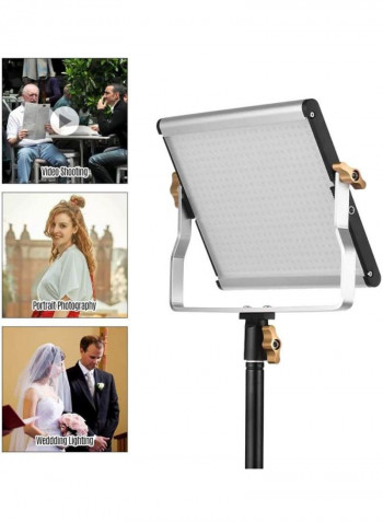 LED Photography Light With Light Stand Black/White/Grey