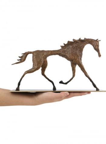 Horse Tribute To Giacometti Brass Sculpture Brown
