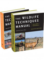 The Wildlife Techniques Manual: Volume 1: Research. Volume 2: Management. Hardcover English