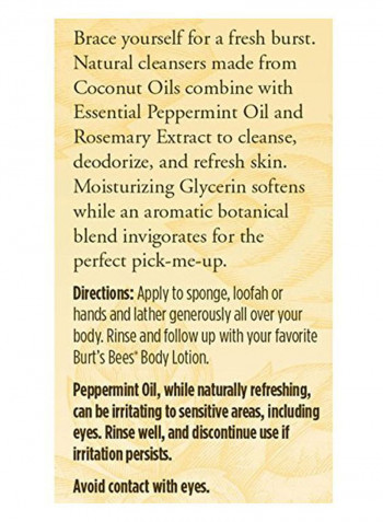 Peppermint And Rosemary Body Wash 12ounce