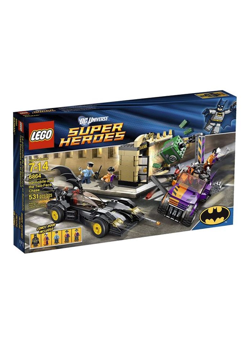 531-Piece Super Heroes Batmobile And The Two-Face Chase Set