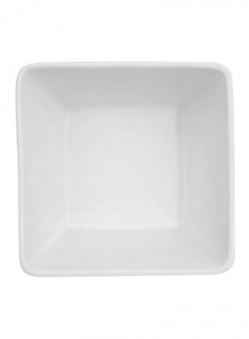 48-Piece Porcelain Deep Square Bowl White 3.25inch