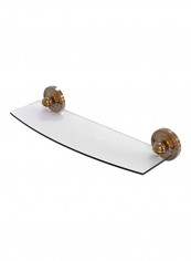 Prestige Regal Collection Glass Shelf Clear/Gold 18inch