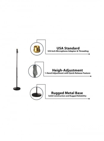 Universal Microphone Stand PMKS40 Black