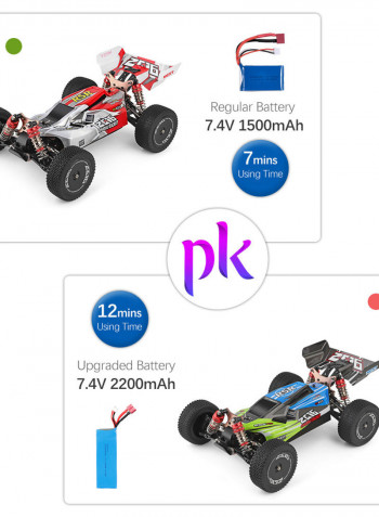144001 1/14 2200mAh Battery 60km/h 2.4GHz High Speed Off-Road Drift Car With 2 Batteries 41.5cm