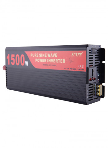 SUVPR DY-LG1500S 1500W DC 24V to AC 220V Pure Sine Wave Car Power Inverter with Universal Power Socket