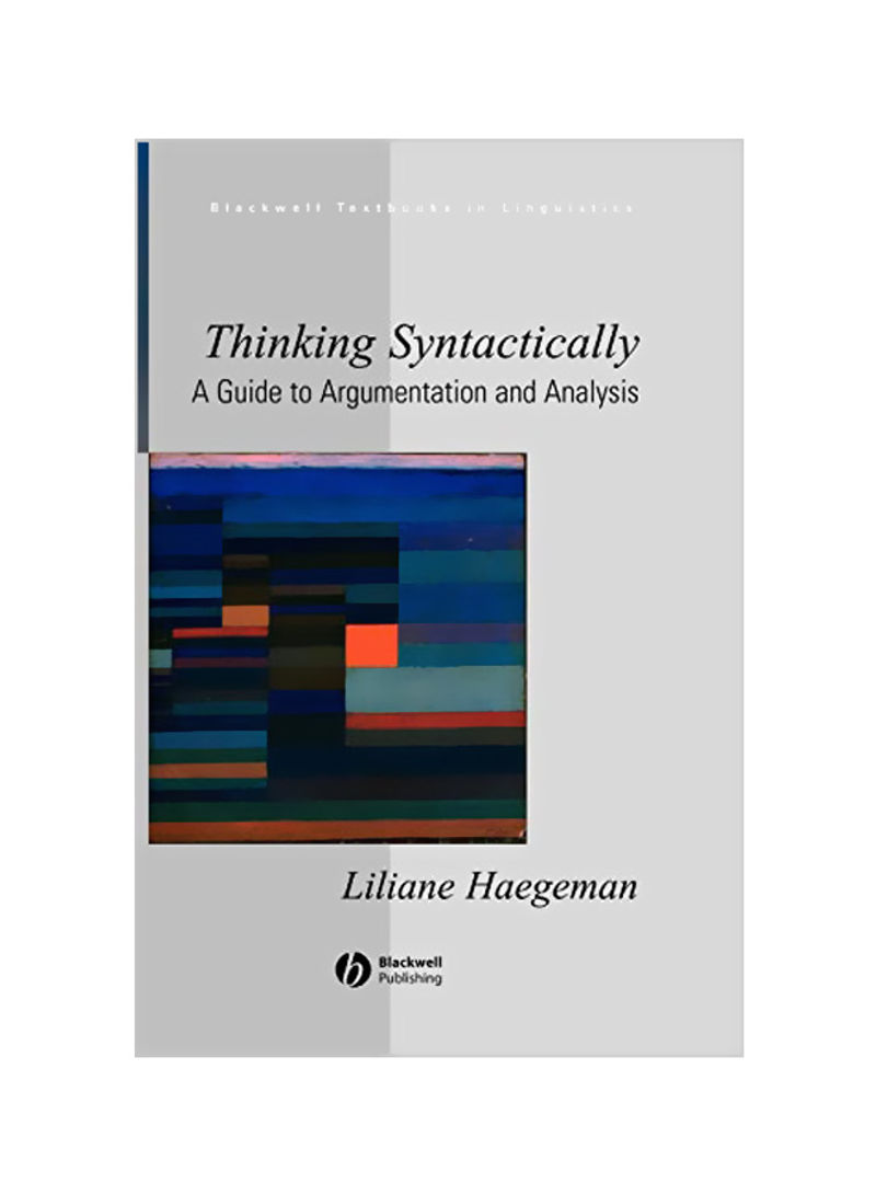 Thinking Syntactically Hardcover