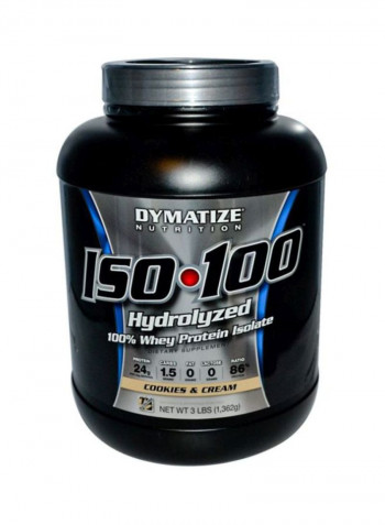 ISO100 Hydrolyzed Protein Powder - Cookies And Cream