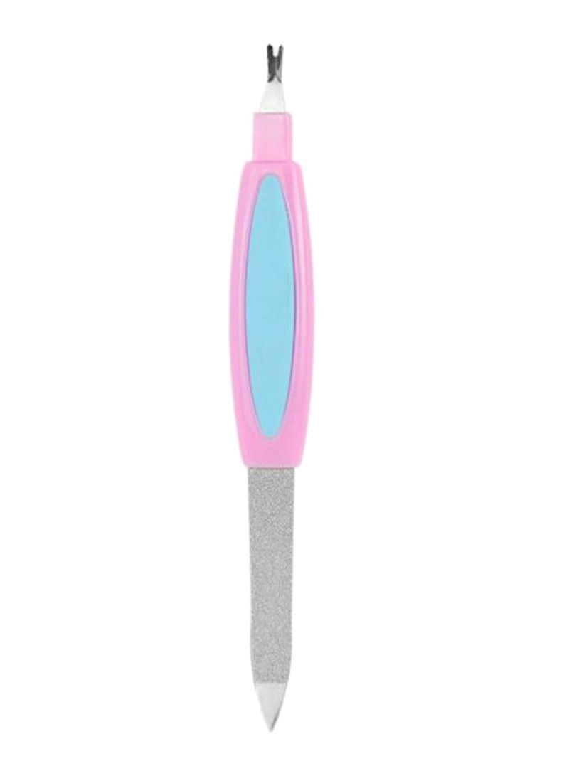 Dead Skin Remover Cuticle Nail File Silver/Pink/Blue
