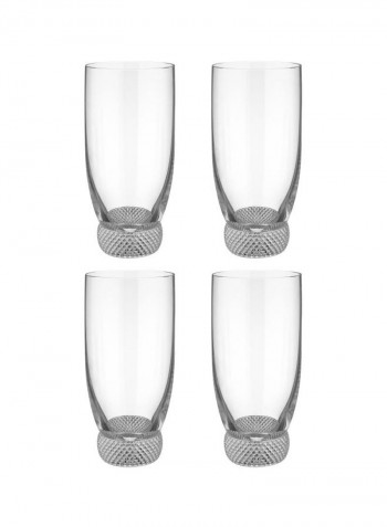 4-Piece Octavie Tumbler Set Clear 390ml