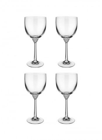 4-Piece Octavie Water Goblet Set Clear 370ml