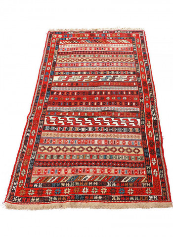 Al Fuad Beautiful Vegetable Dyed Afghan Kilim Rug Multicolour 121x182cm