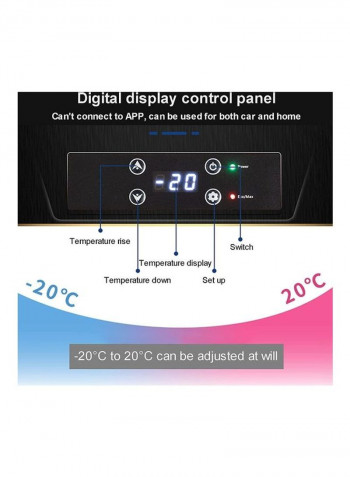 Car Refrigerator Compressor Electric Cooler Box 40 l JOYWAY24 Black/White