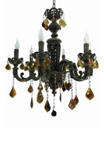 Chandelier Black/White/Gold 600x800millimeter