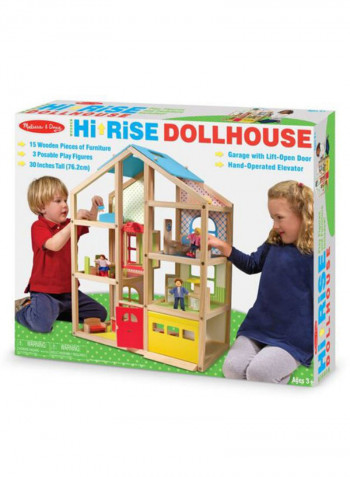 Hi-Rise Dollhouse And Furniture Set