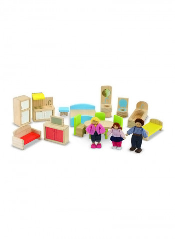 Hi-Rise Dollhouse And Furniture Set