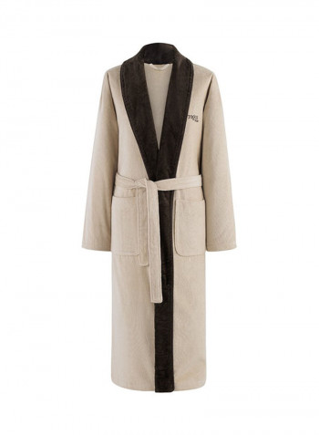 Adam Allover Bathrobe Beige XL