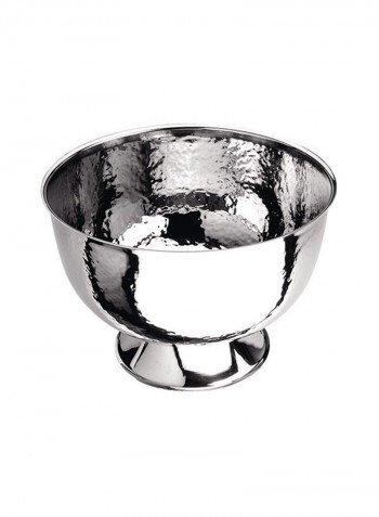 Hammered Punch Bowl Silver 36.7cm