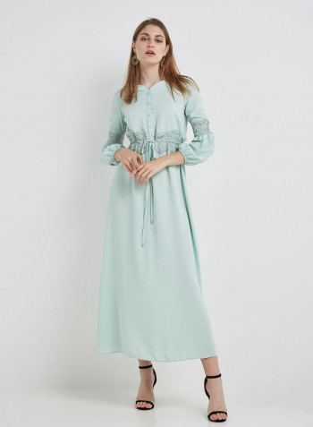 Long Sleeve Maxi Dress Mint
