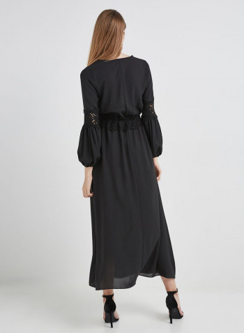 Long Sleeve Maxi Dress Black
