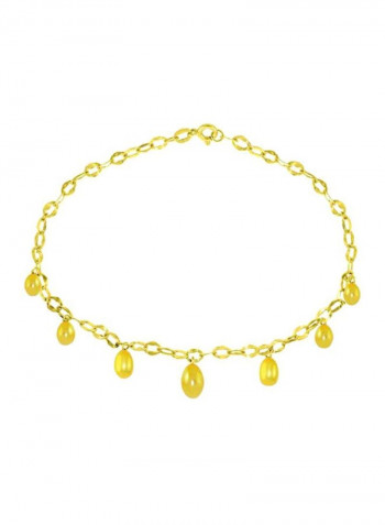 18 Karat Gold Pearl Drops Bracelet