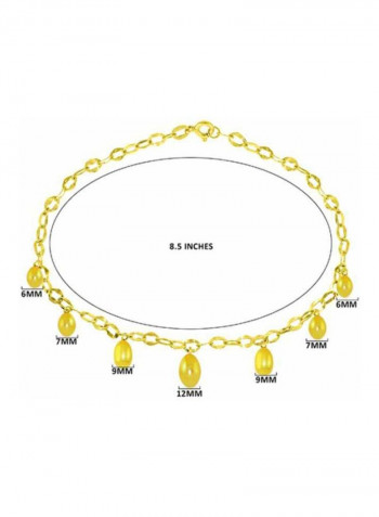 18 Karat Gold Pearl Drops Bracelet