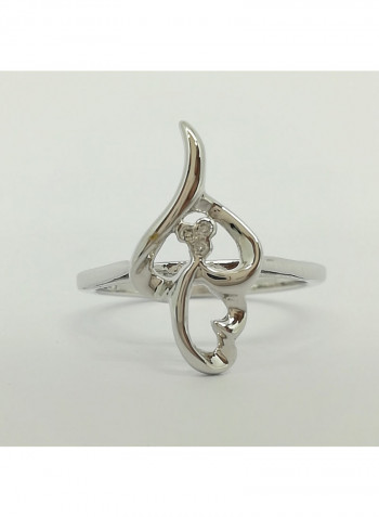 18 Karat Gold With 0.03 Ct Natural Diamond Ring