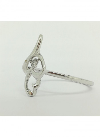 18 Karat Gold With 0.03 Ct Natural Diamond Ring