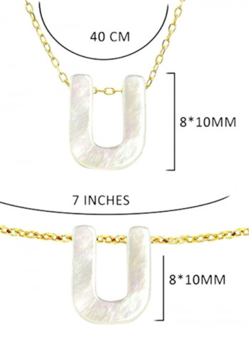 18 Karat Gold U Pearl Jewellery Set
