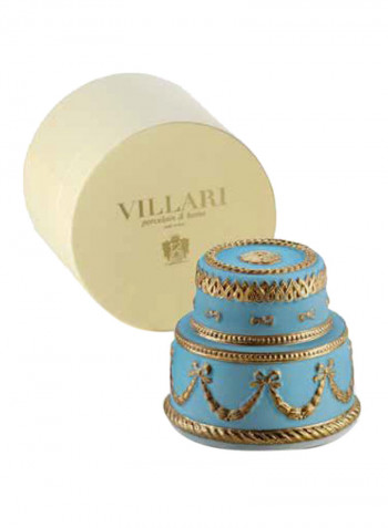 Baby Chantilly Scented Candle Sky Blue/Gold 10X10cm