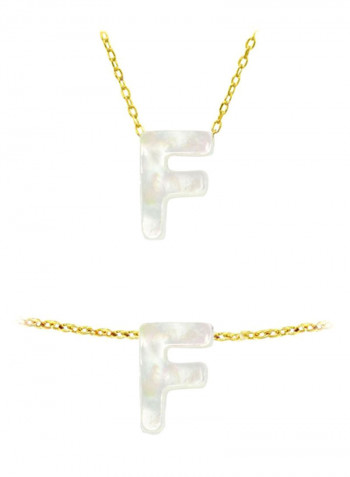 18 Karat Gold F Pearl Jewellery Set