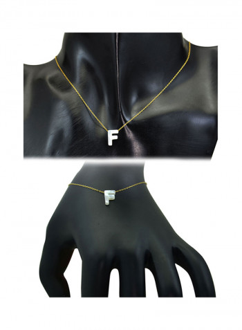 18 Karat Gold F Pearl Jewellery Set