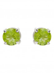 18 Karat White Gold Peridot Round Earrings reviews 18 Karat White Gold Peridot Round Earrings