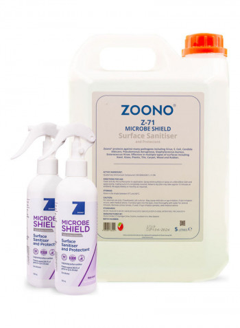 Pack Of 3 Surface Sanitizer Set 2x0.25+5L