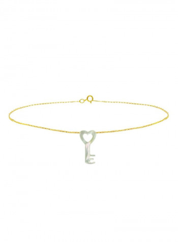 18 Karat Gold Key Shape Jewellery Set