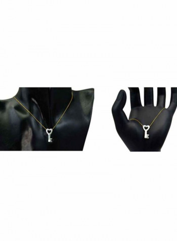 18 Karat Gold Key Shape Jewellery Set