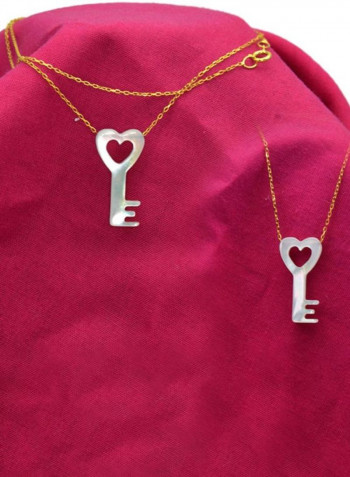 18 Karat Gold Key Shape Jewellery Set