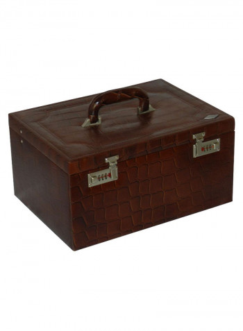 Multi-Purpose Croco Design Jewellery Box