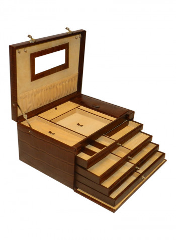 Leather Designer Big Jewellery Box