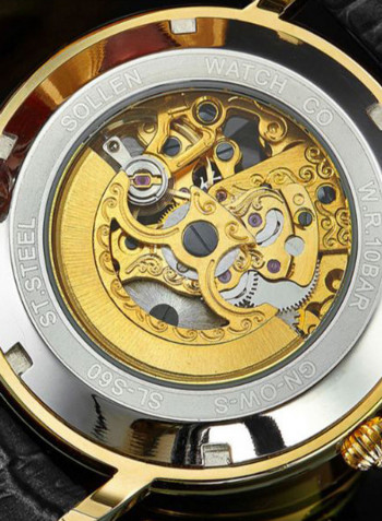 Men's Leather Analog Watch LEN67939