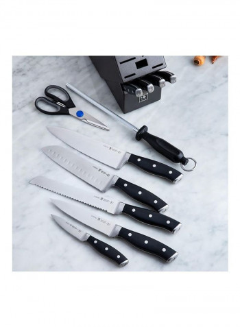 12-Piece Forged Accent Knife Set Silver 25 x 38.5 x 2.5cm