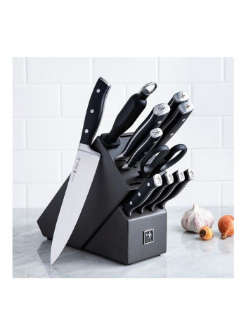 12-Piece Forged Accent Knife Set Silver 25 x 38.5 x 2.5cm